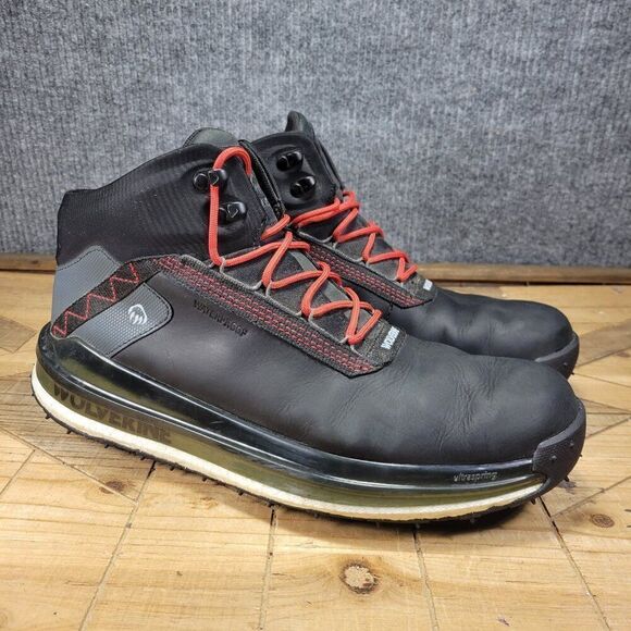 Wolverine Conquer Ultraspring Hiking Boots Men's Mid Black Waterproof - US 13M - Picture 1 of 11